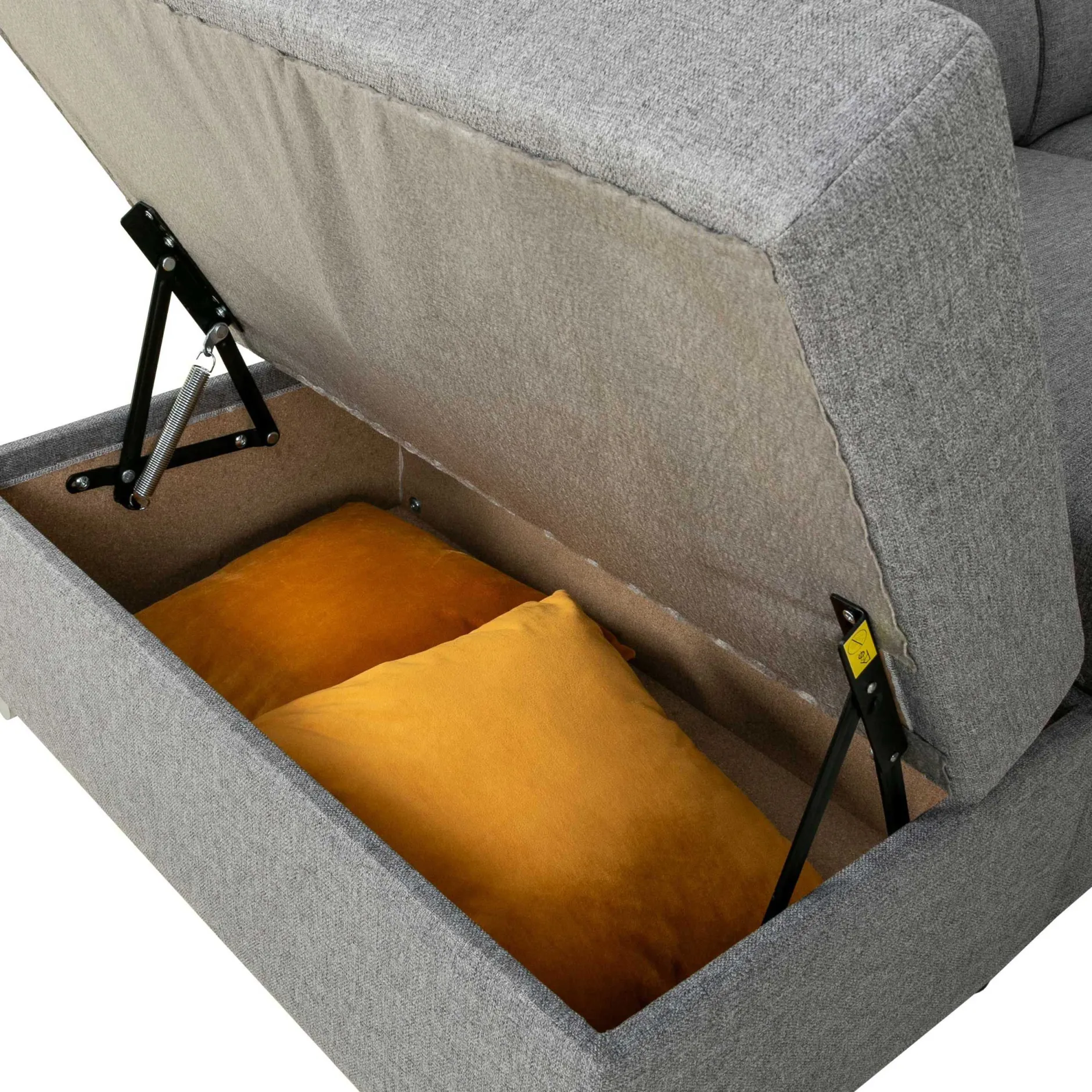 Daytona Ecksofa links - verstellbare Rückenlehnen - grau