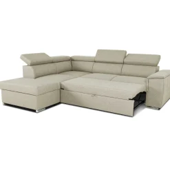 Daytona Ecksofa links - verstellbare Rückenlehnen - beige