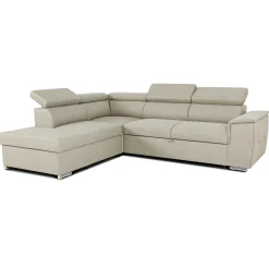 Daytona Ecksofa links - verstellbare Rückenlehnen - beige