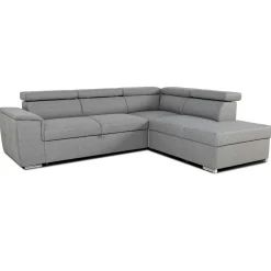 Daytona Ecksofa rechts - verstellbare Rückenlehnen - grau