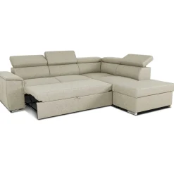 Daytona Ecksofa rechts - verstellbare Rückenlehnen - beige