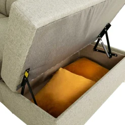 Daytona Ecksofa rechts - verstellbare Rückenlehnen - beige