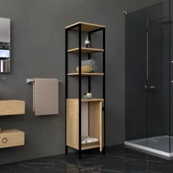 Derin Badezimmerschrank | 100 % MELAMIN | Saphir, Anthrazit