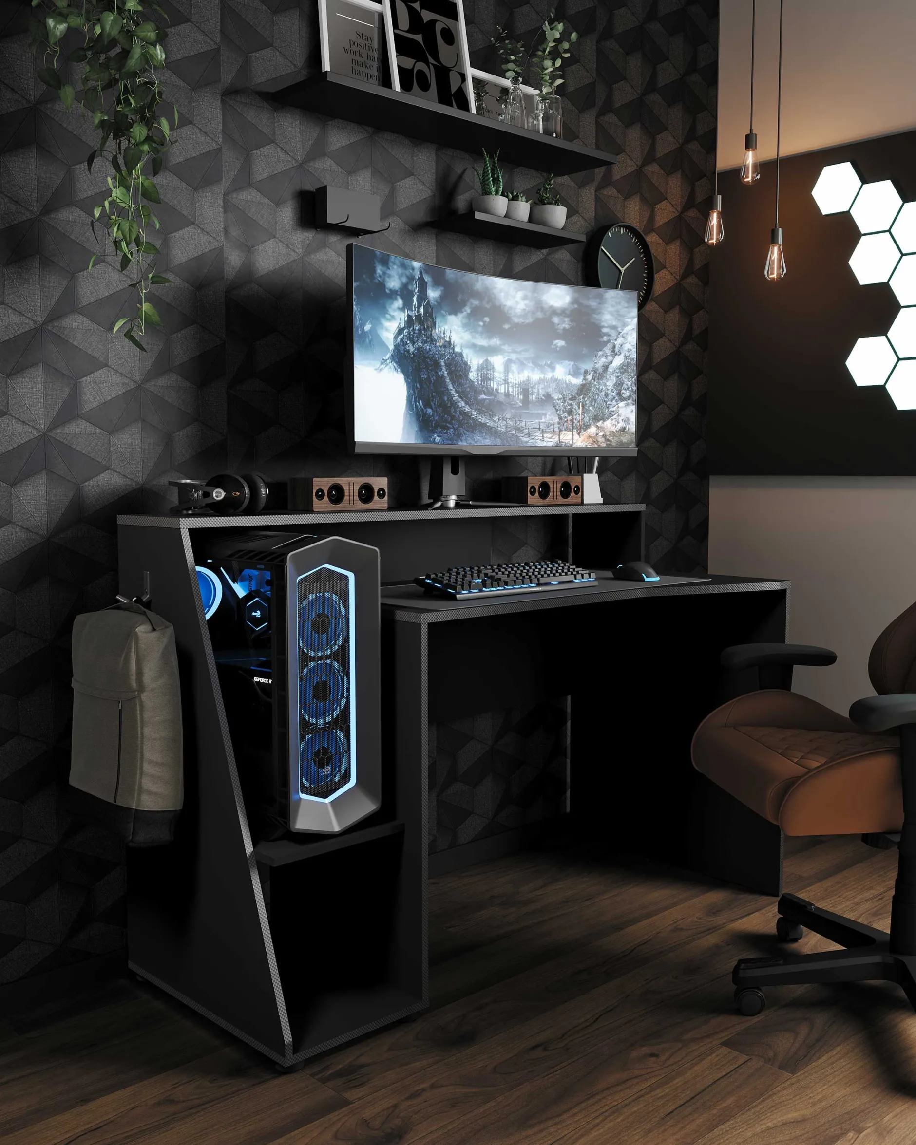 Desk Access | 137,7 x 67,1 x 94 cm | Schwarz