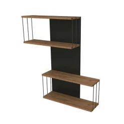 Destan Wandregal | 100% MELAMIN | Anthrazit, Eiche