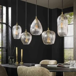 Dina Hängeleuchte 120 cm-transparentes Glas