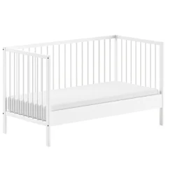 DinoKleinkindzimmer : Kleinkindbett 70x140cm und Wickeltisch - Kiefer weiß