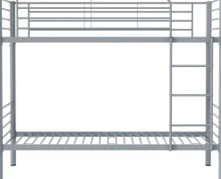 Dixie Etagenbett 90x200cm - Metall - matt grau