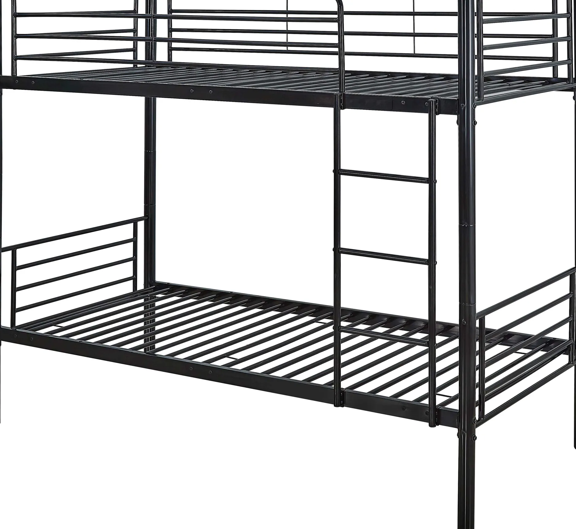 Dixie Etagenbett 90x200cm - Metall - mattschwarz