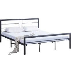 Dixon Metall-Doppelbett - 160x200cm - mattschwarz