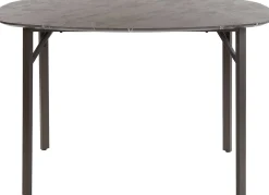 Dänischer Bar-Tisch Oval 140 cm - Graphit 3D Melamin