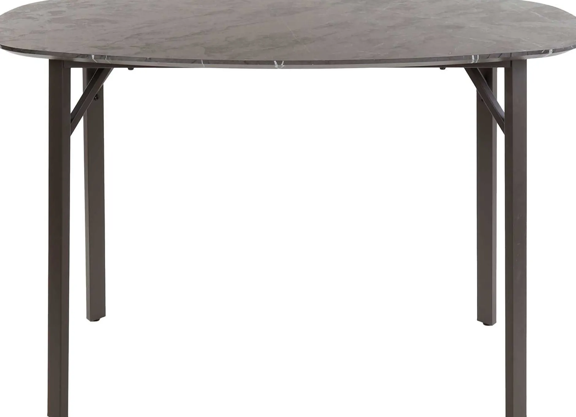 Dänischer Bar-Tisch Oval 140 cm - Graphit 3D Melamin