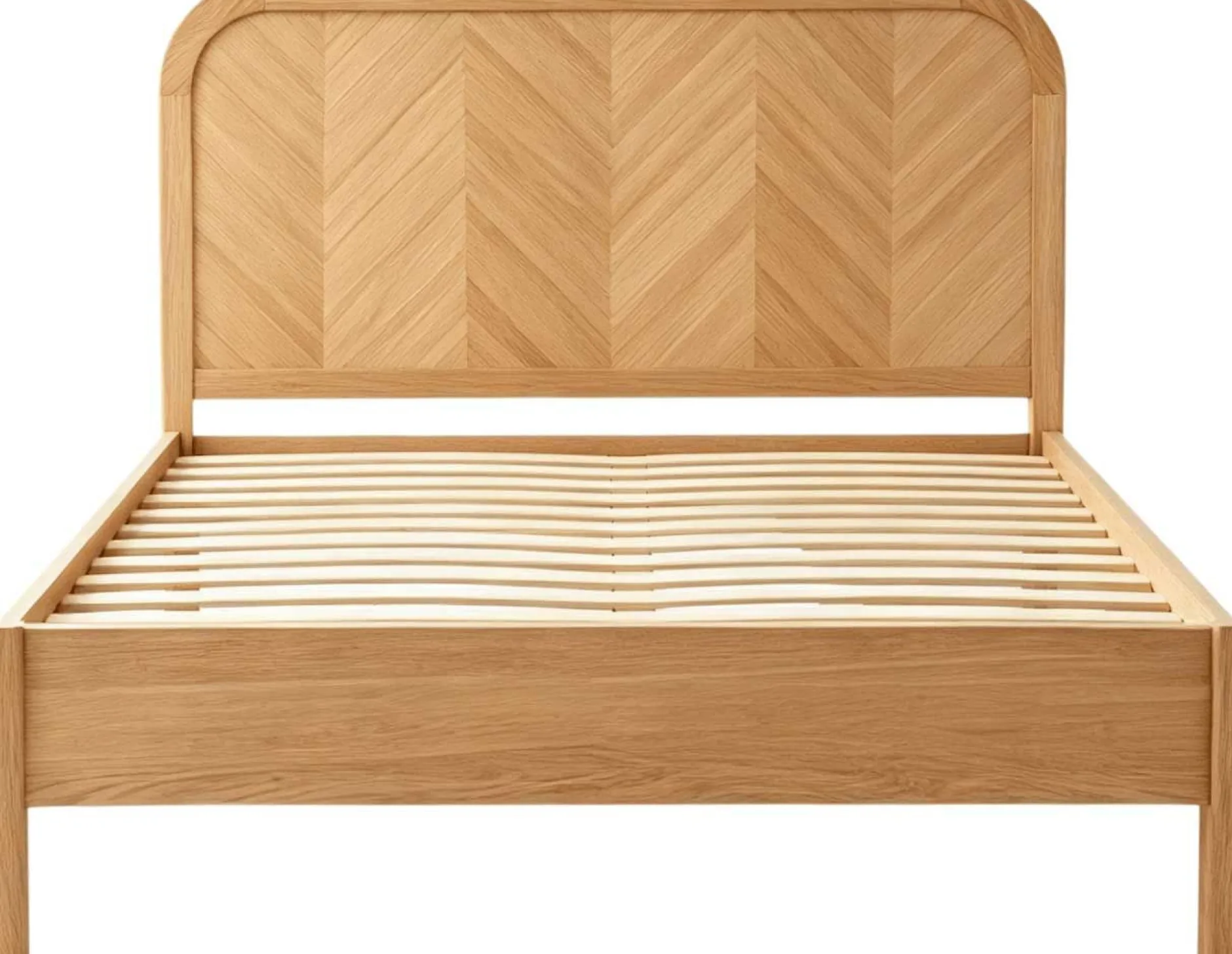Doppelbett Alessia - 140x200cm - mit Lattenrost - massiver Eiche