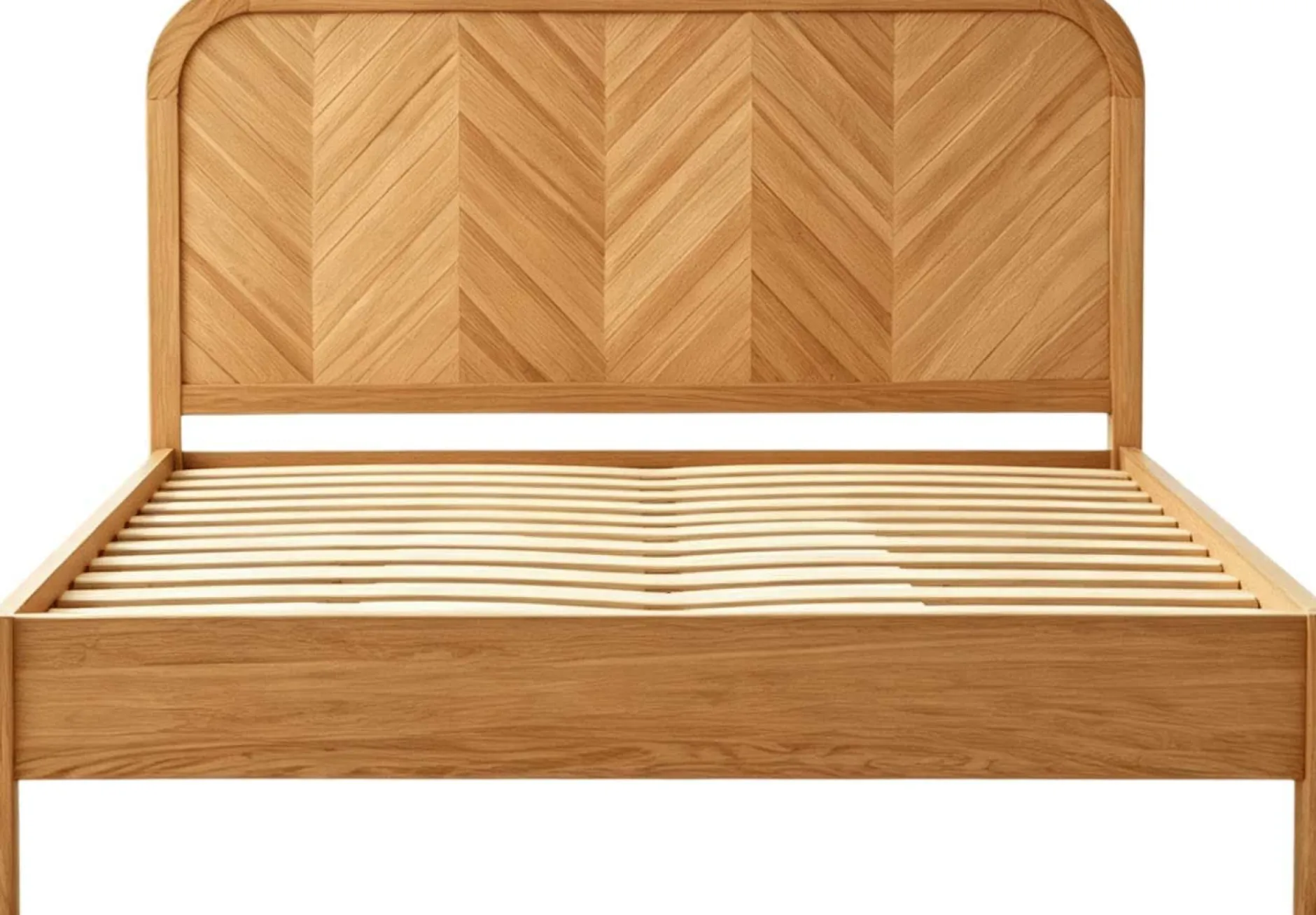 Doppelbett Alessia - 160x200cm - mit Lattenrost - massiver Eiche