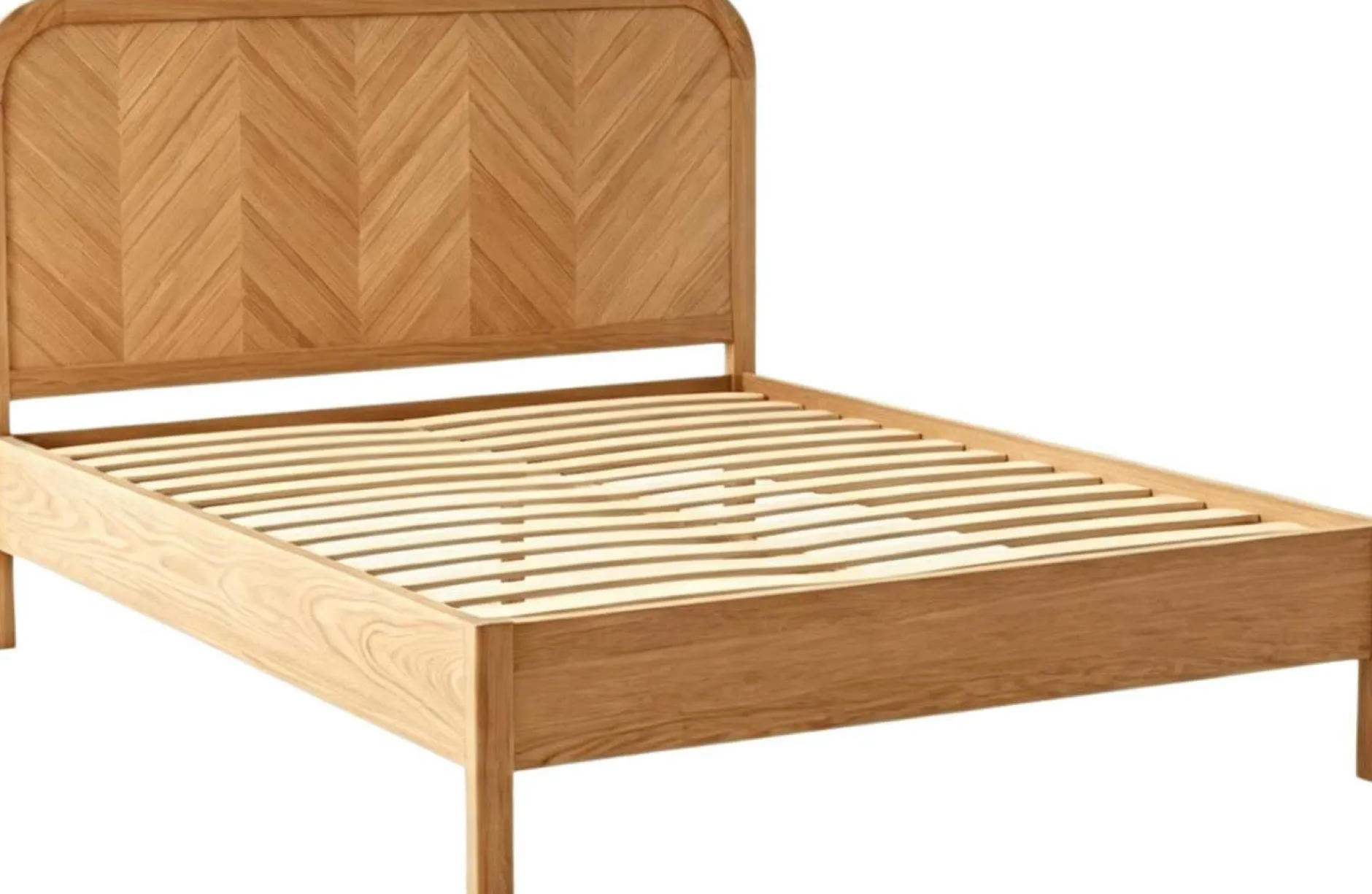 Doppelbett Alessia - 160x200cm - mit Lattenrost - massiver Eiche