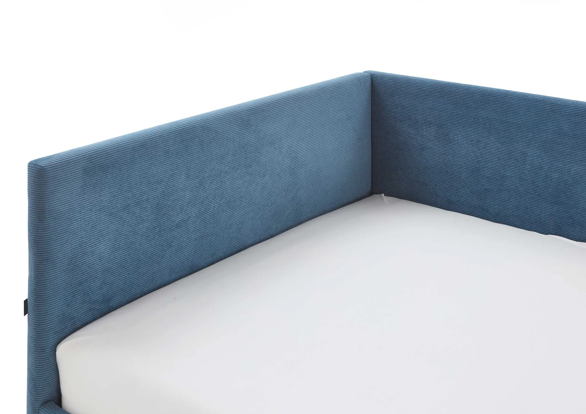 Doppelbett Cool | Mit Rückenlehne | 140 x 200 cm | Blaues Design