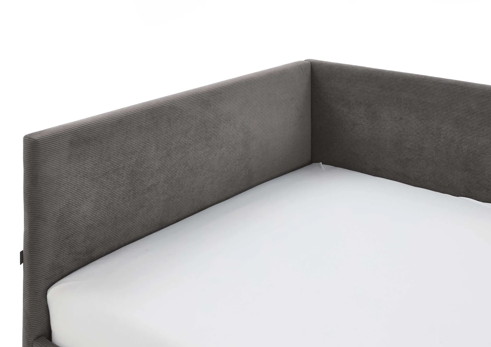 Doppelbett Cool | Mit Rückenlehne | 140 x 200 cm | Anthrazit Design