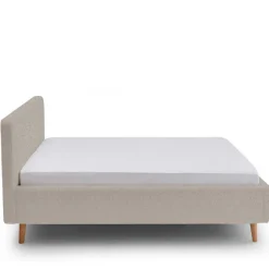 Doppelbett Dalila 180x200cm Teddystoff - beige