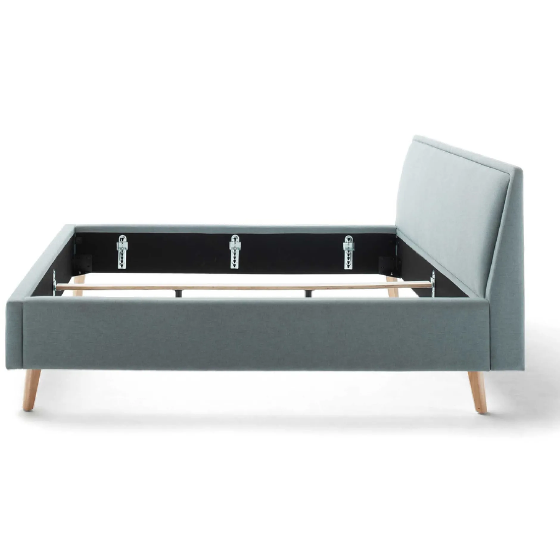 Doppelbett Estee 140x200cm - eisblau/eiche