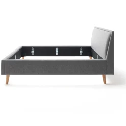 Doppelbett Estee 160x200cm - grau/eiche
