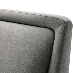 Doppelbett Estee 160x200cm - hellgrau/schwarz
