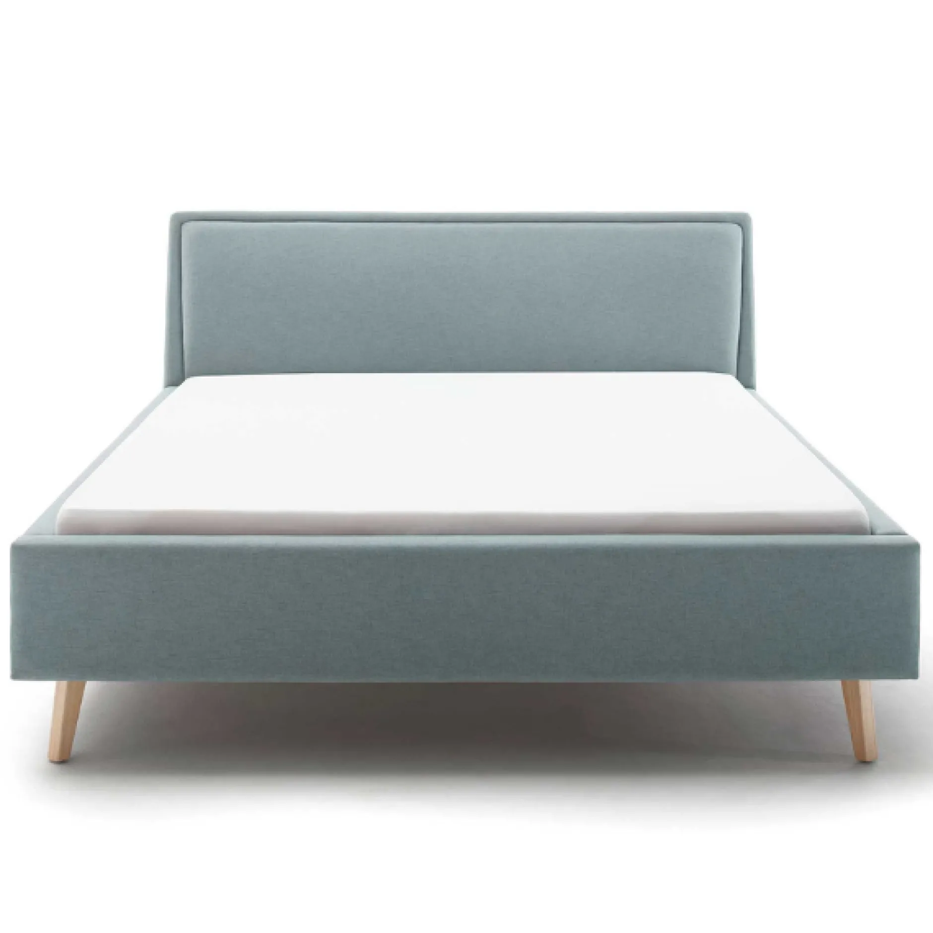 Doppelbett Estee 140x200cm mit Stauraum - Eisblau/Eiche