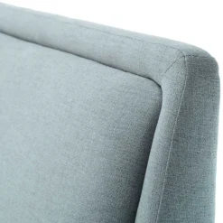 Doppelbett Estee 140x200cm mit Stauraum - eisblau/schwarz
