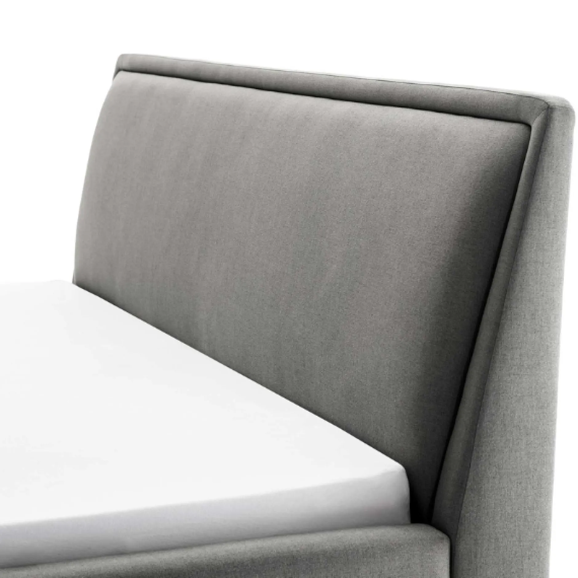 Doppelbett Estee 180x200cm mit Stauraum - hellgrau/ocker