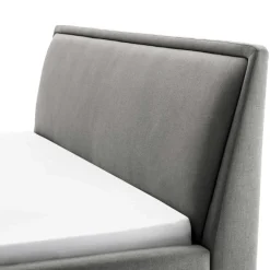 Doppelbett Estee 160x200cm mit Stauraum - hellgrau/schwarz