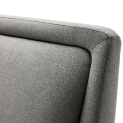 Doppelbett Estee 180x200cm mit Stauraum - hellgrau/schwarz