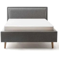 Doppelbett Estee 140x200 - grau/ocker