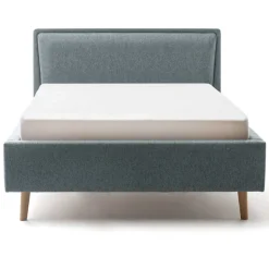 Doppelbett Estee 140x200 mit Stauraum - blau/eiche