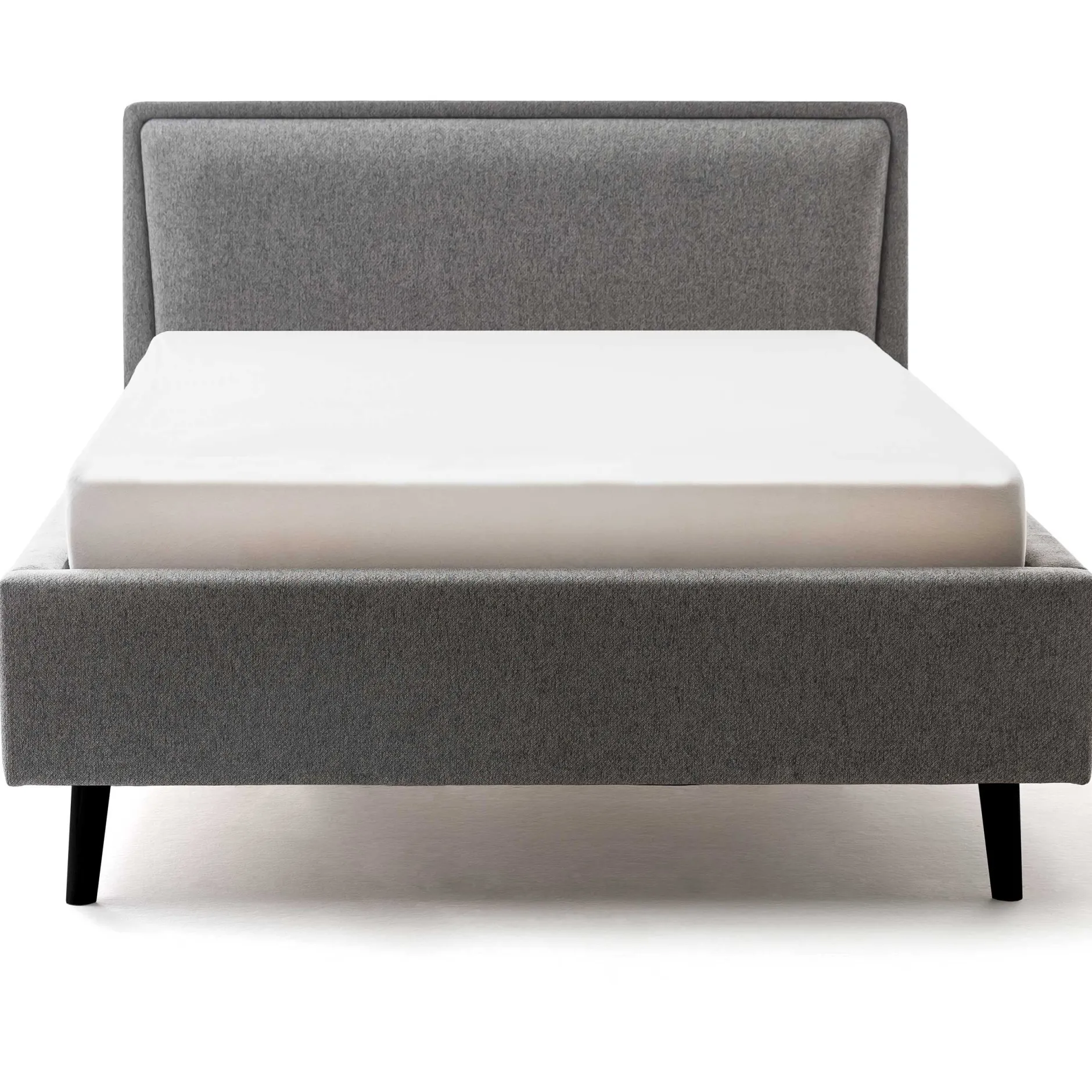 Doppelbett Estee 140x200 mit Stauraum - grau/schwarz