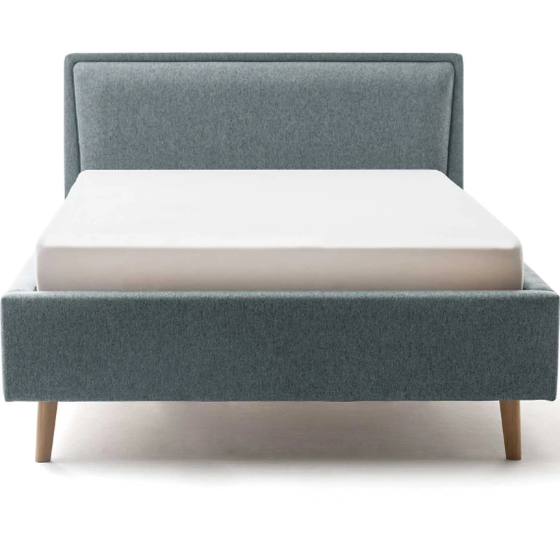 Doppelbett Estee 160x200 mit Stauraum - blau/Eiche