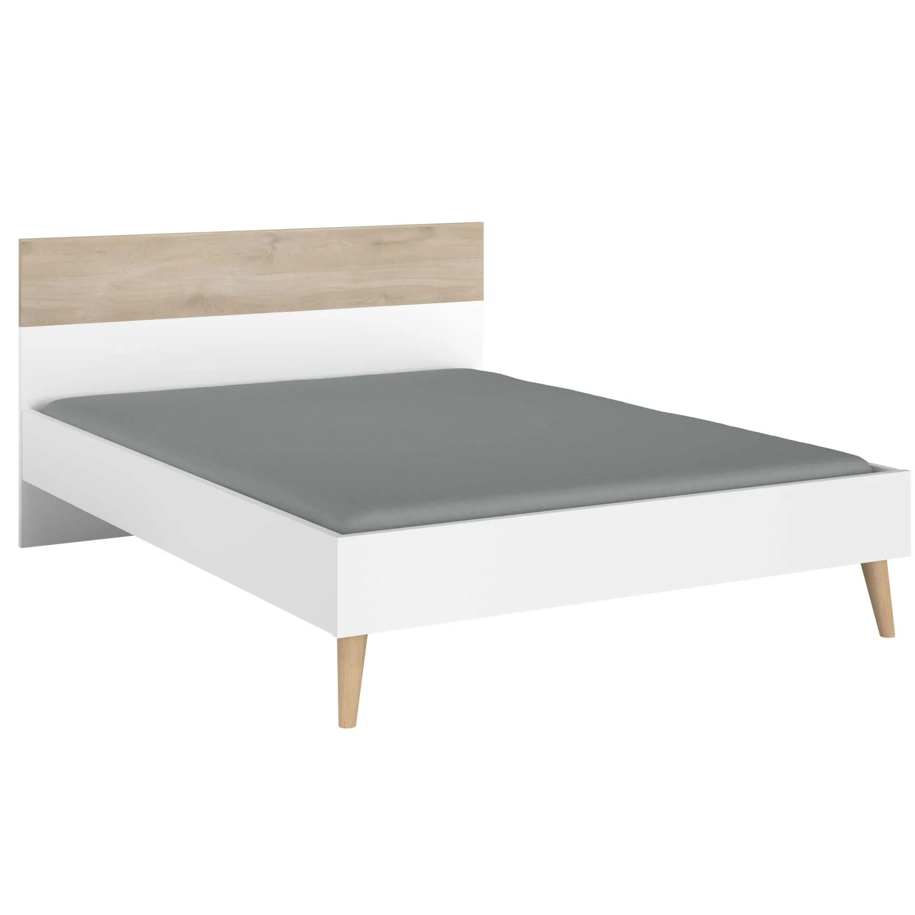 Doppelbett Hardy 160x200 - Molke/Eiche
