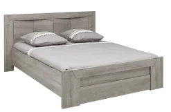 Doppelbett Hayden mit Schublade 140x200 - Eiche hellgrau