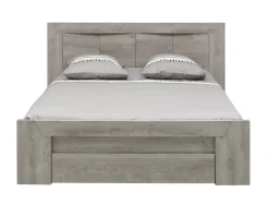 Doppelbett Hayden mit Schublade 140x200 - Eiche hellgrau