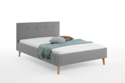 Doppelbett Jazz | 140 x 200 cm | Grau