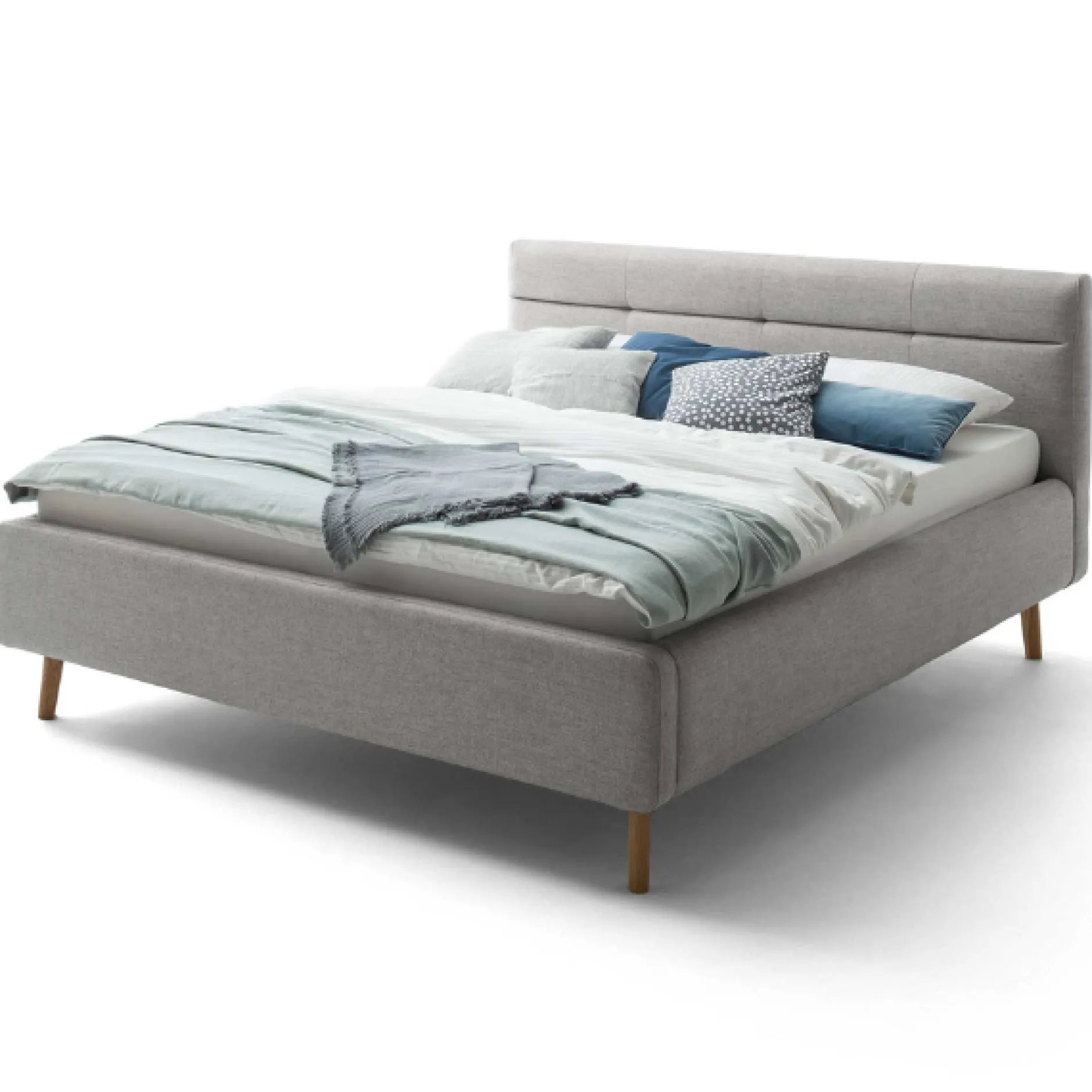 Doppelbett Laika 180x200cm mit Stauraum - grau