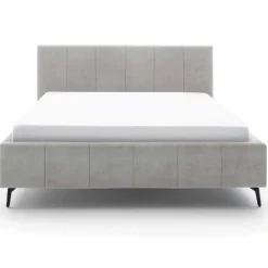Doppelbett Lizzie 160x200cm mit Stauraum - grau