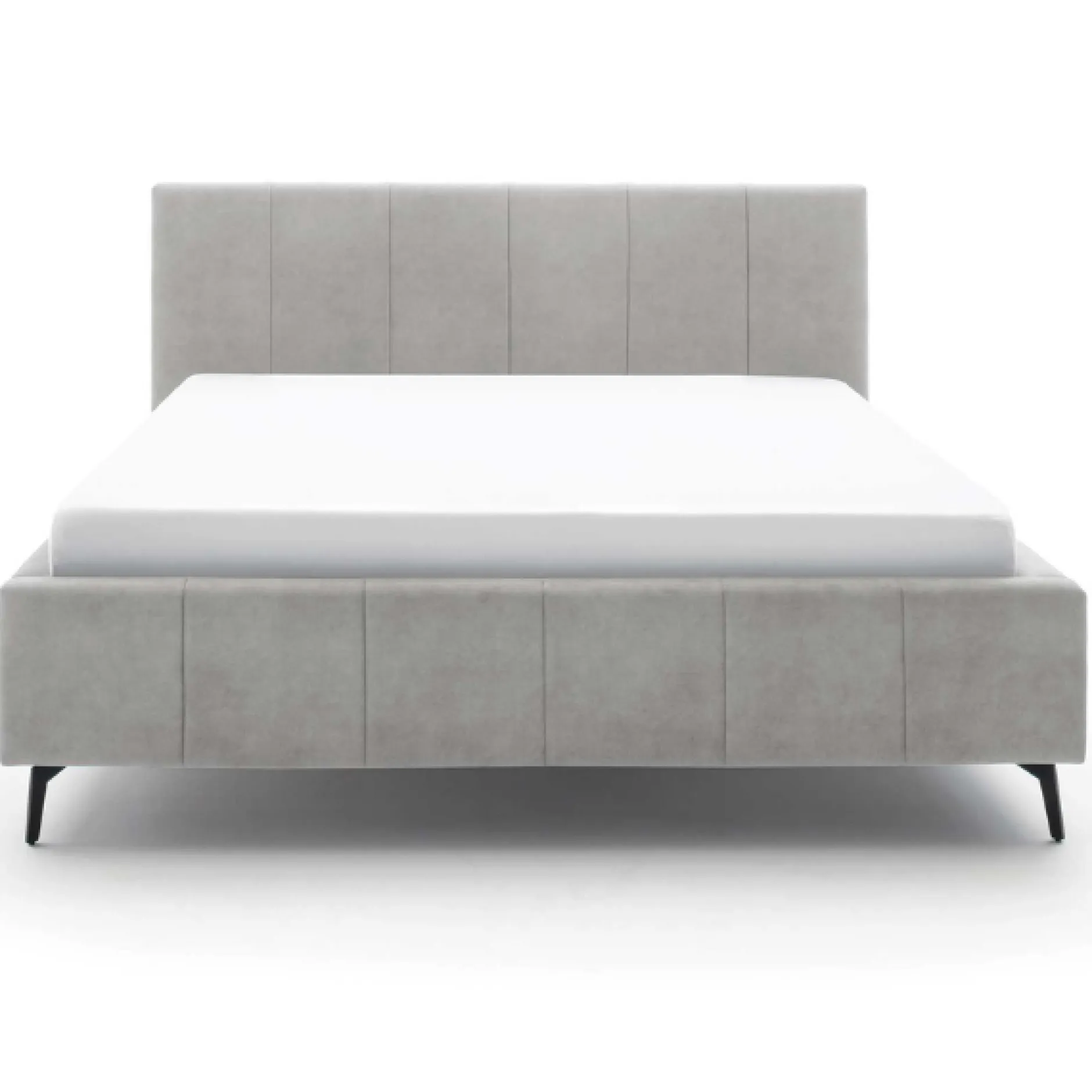 Doppelbett Lizzie 180x200cm mit Stauraum - grau