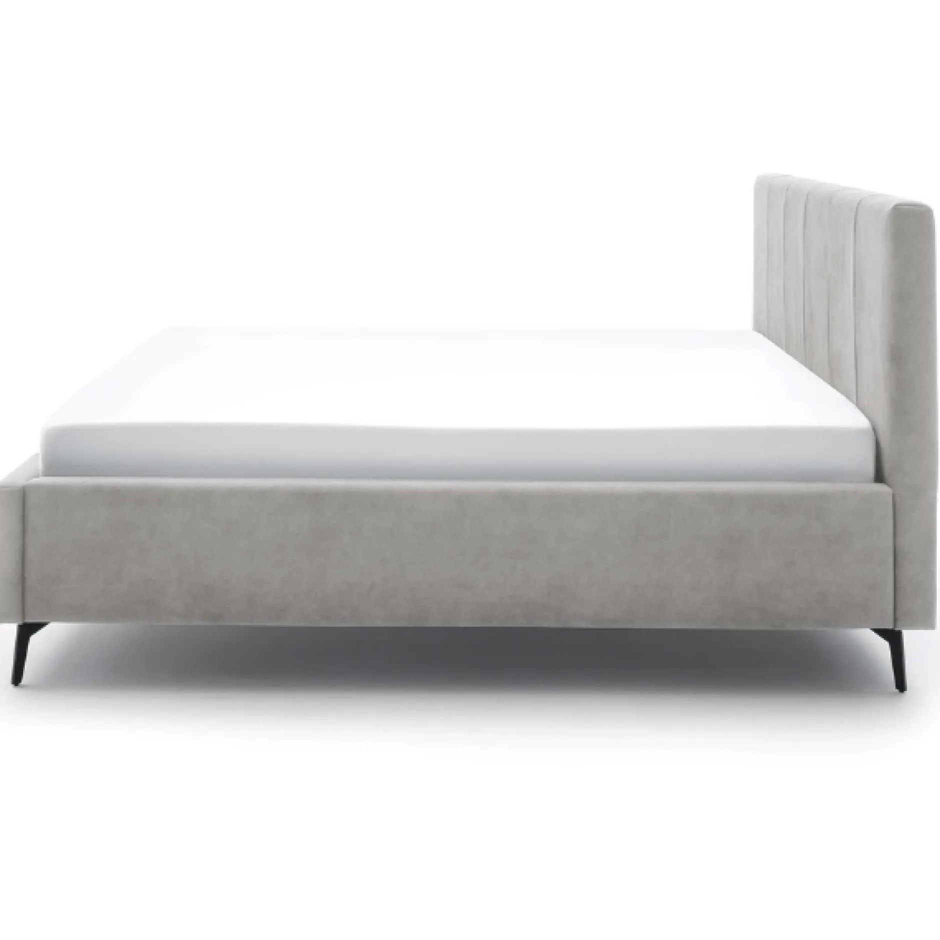 Doppelbett Lizzie 180x200cm mit Stauraum - grau