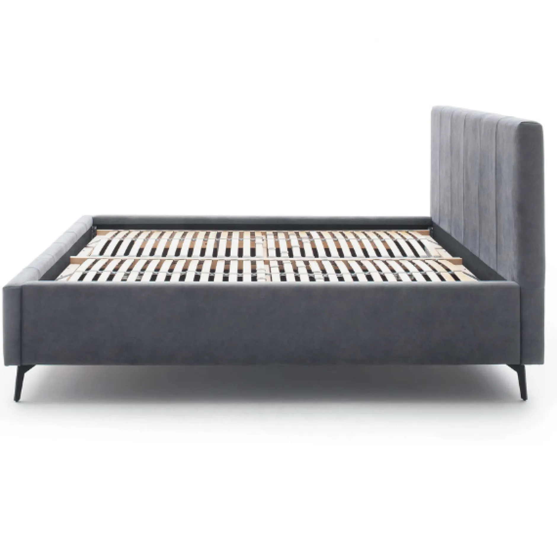Doppelbett Lizzie 160x200cm mit Stauraum - anthrazit