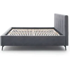 Doppelbett Lizzie 180x200cm mit Stauraum - anthrazit