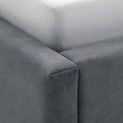 Doppelbett Lizzie 180x200cm mit Stauraum - anthrazit