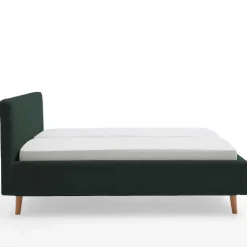 Doppelbett Madras 160x200cm Rippensamt - dunkelgrün