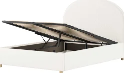 Doppelbett Maeva mit Nachttischen - 140x200cm - mit Stauraum - weiß