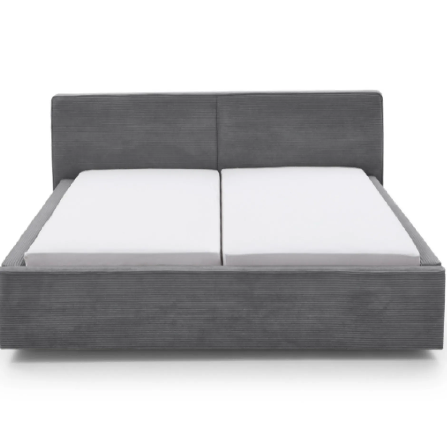 Doppelbett Mitoma | 160 x 200 cm | Design Grau
