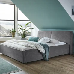 Doppelbett Mitoma | 180 x 200 cm | Design Grau