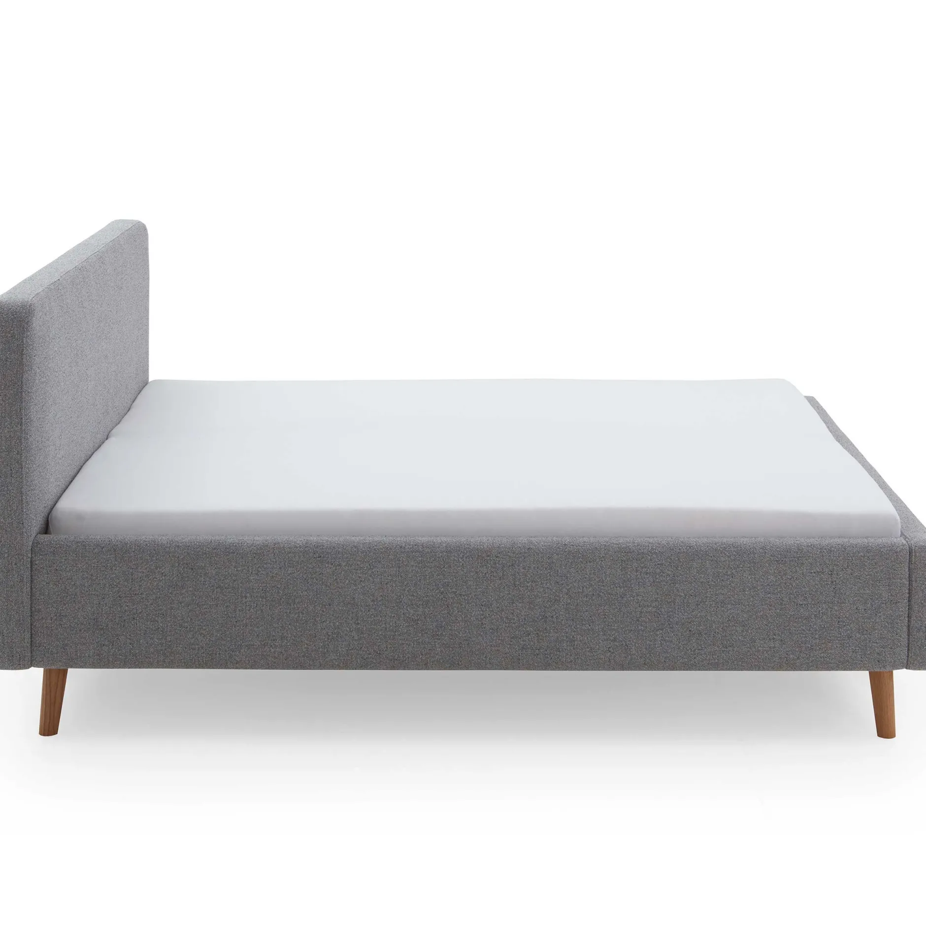 Doppelbett Nielsen | 140 x 200 cm | Grau